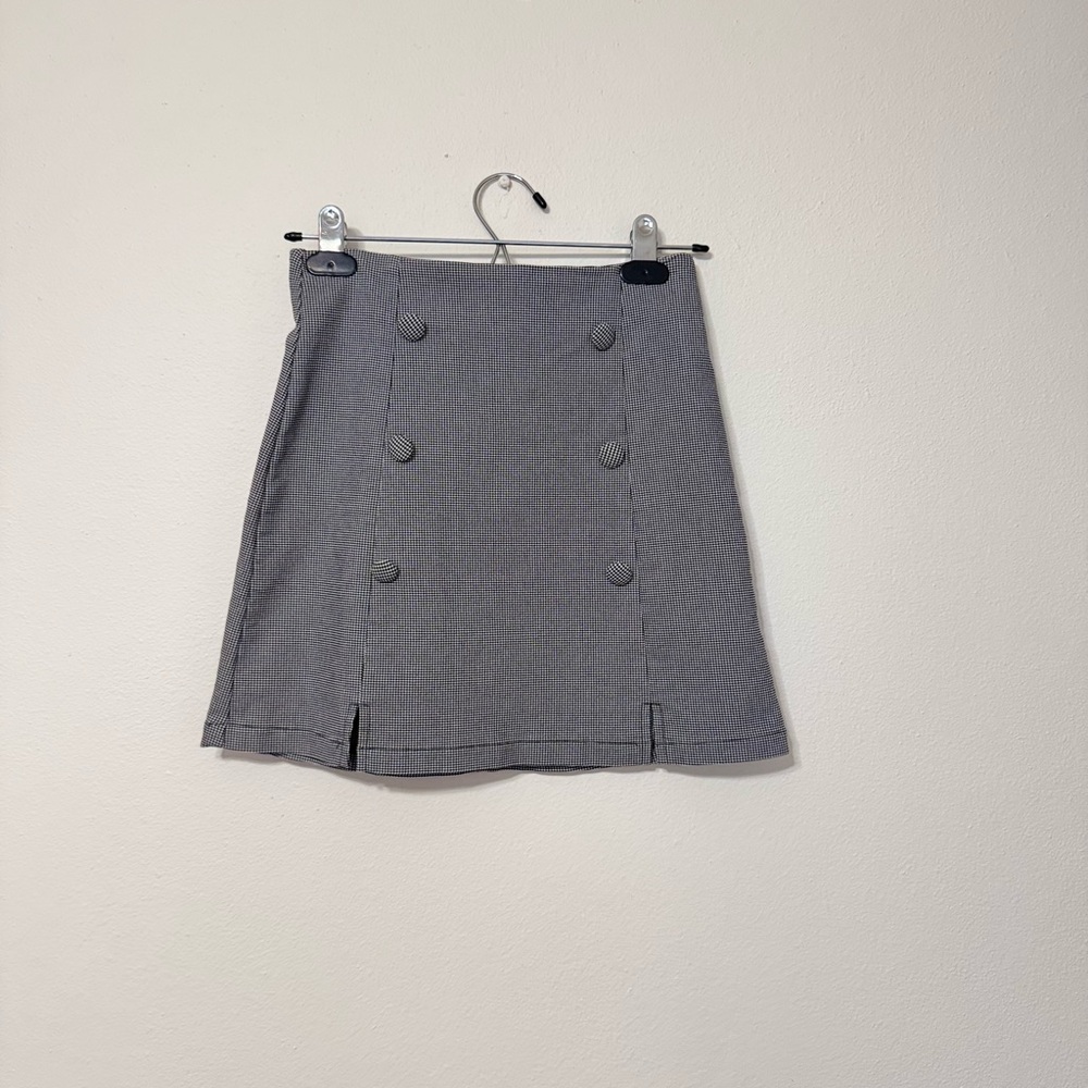 French Kyss Charcoal A-Line Skirt